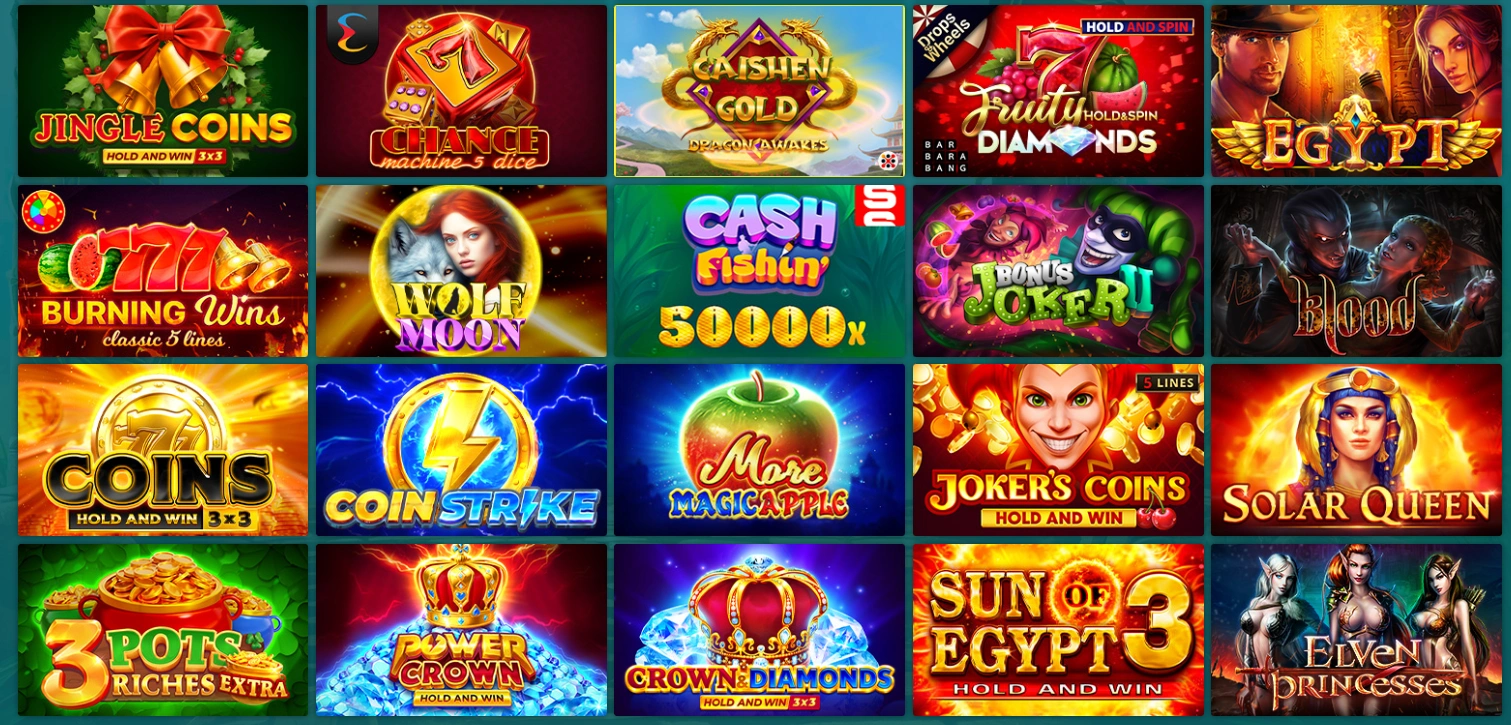 Jogos disponíveis na aplicação 22Bet